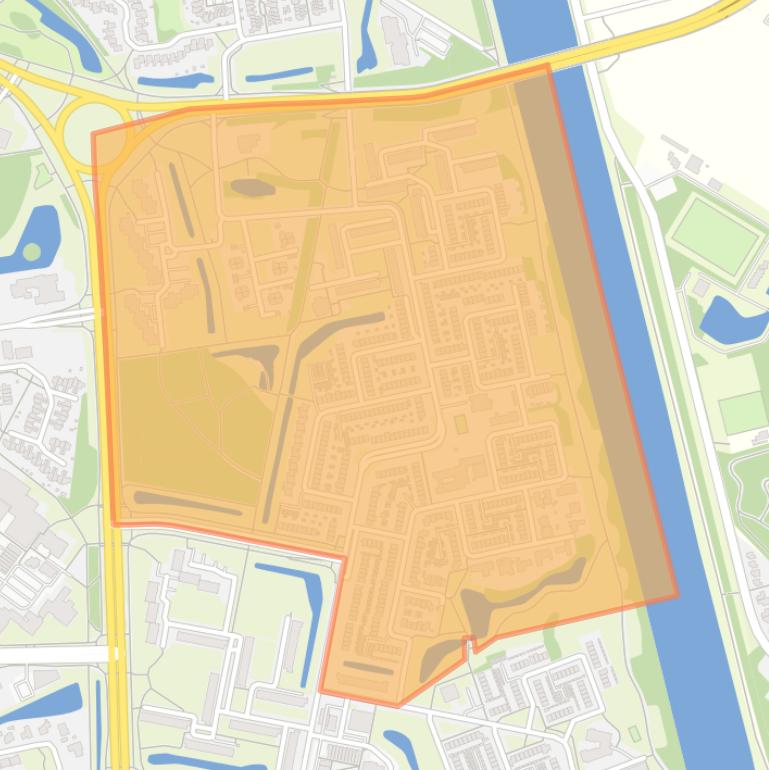 Kaart van de buurt Lankforst.