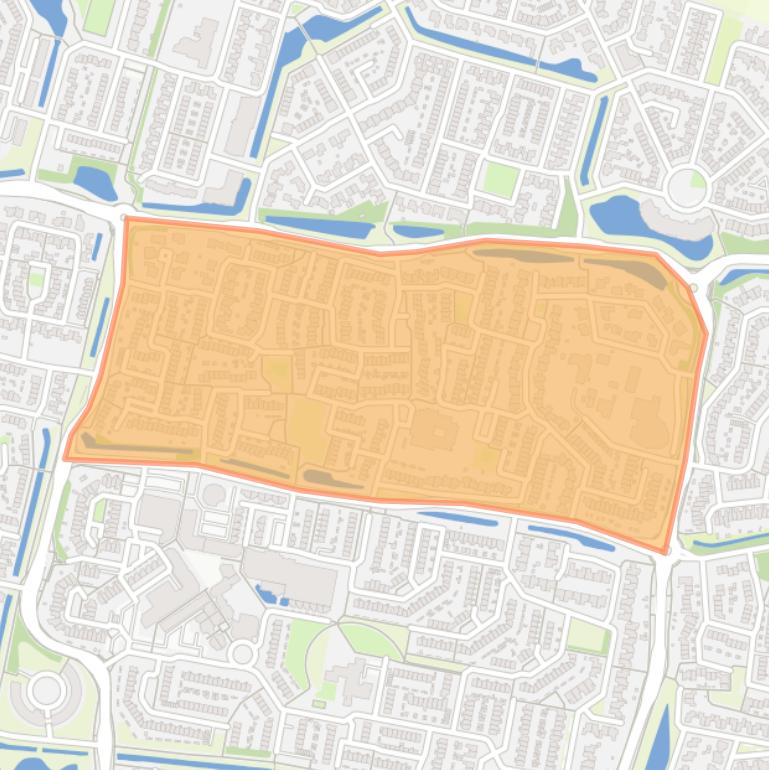 Kaart van de Larenbuurt.