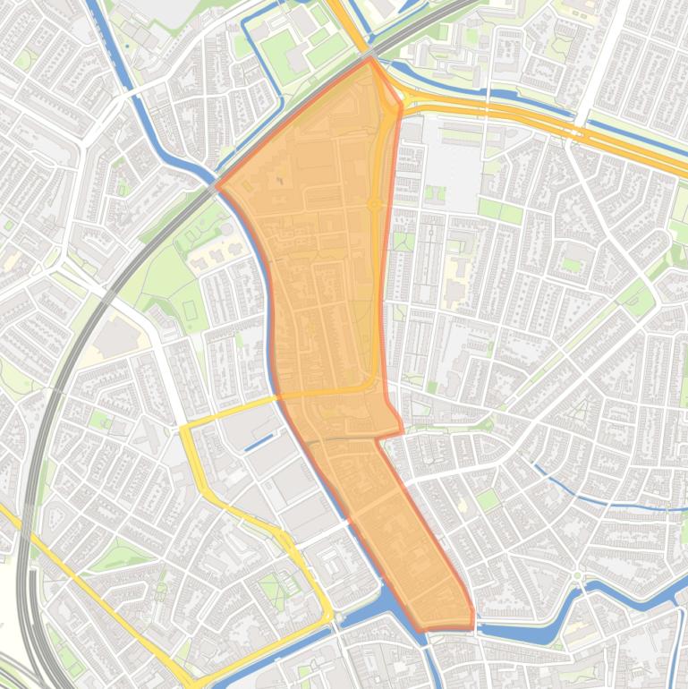 Kaart van de buurt Lauwerecht.