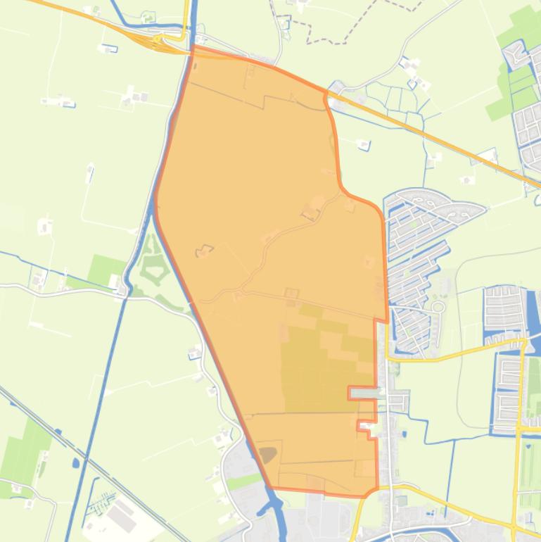 Kaart van de buurt Leegkerk.