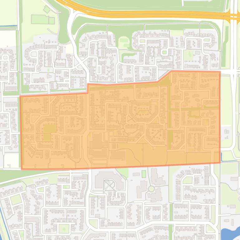 Kaart van de buurt Leemslagen Noord.