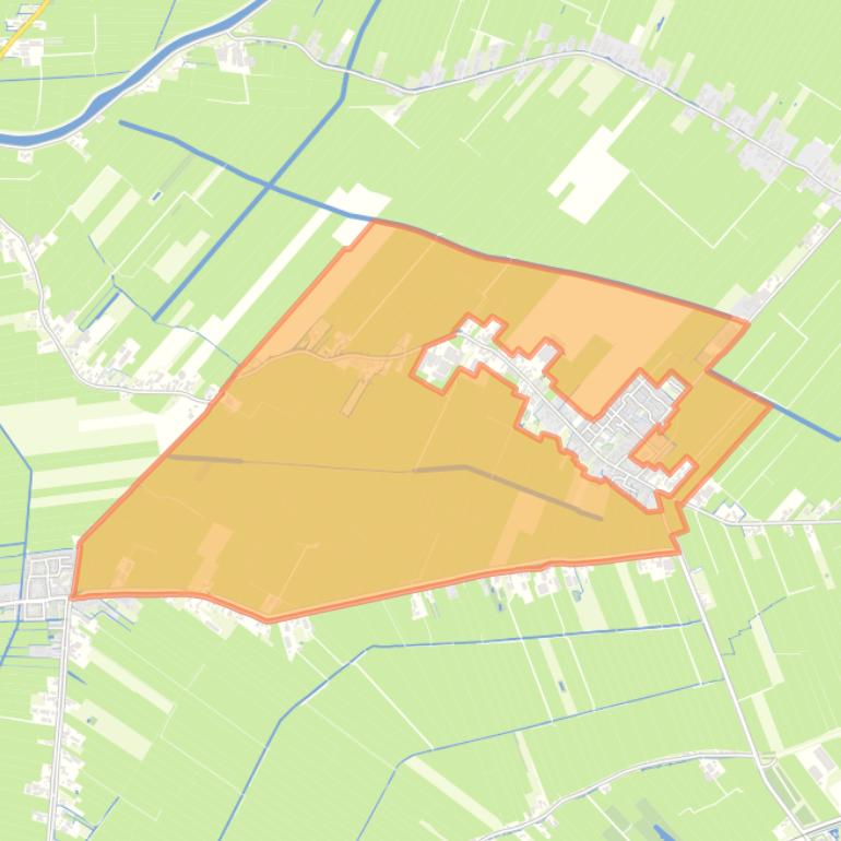 Kaart van de buurt Leerbroek buitengebied zuid.