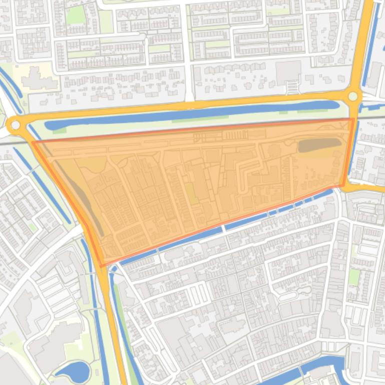 Kaart van de buurt Leerdam centrum noord.