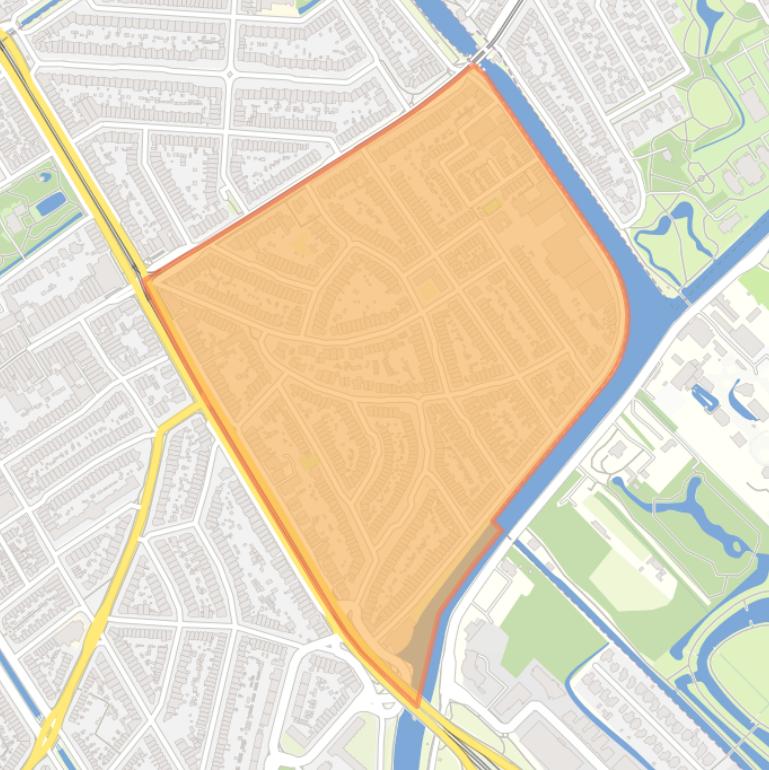 Kaart van de buurt Leeuwendaal.