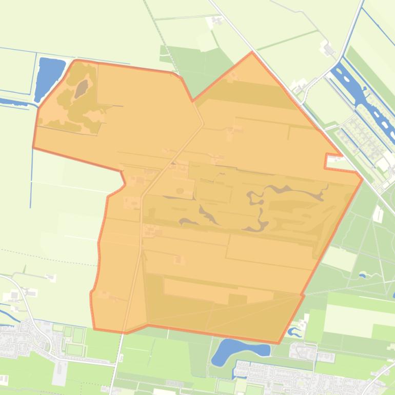 Kaart van de buurt Legemeer.