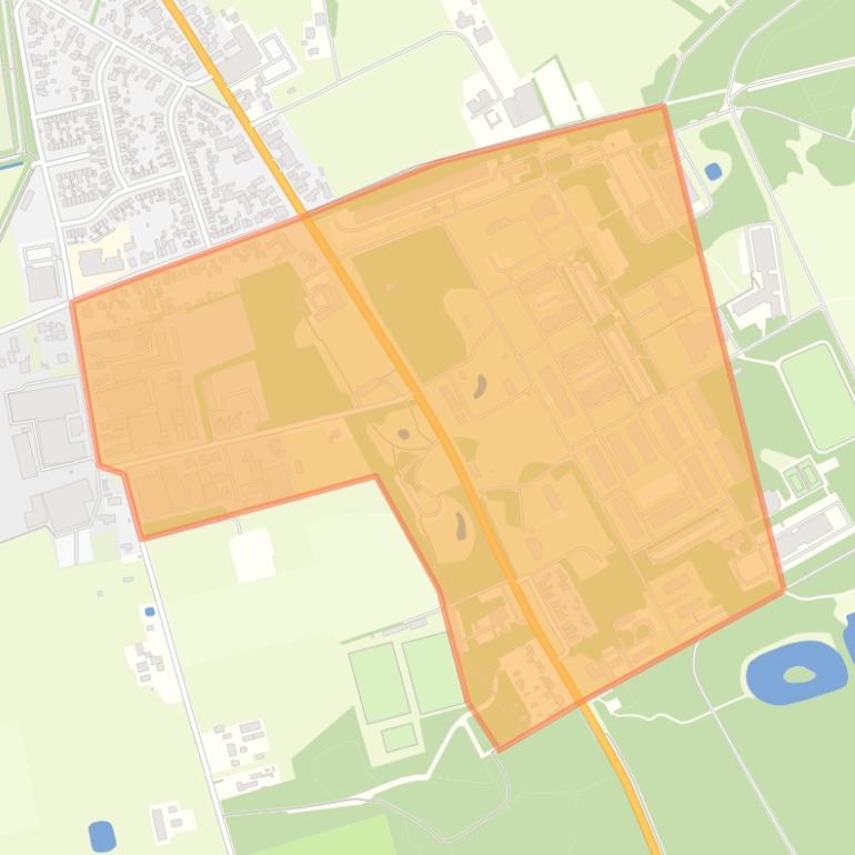 Kaart van de buurt Legerplaats Harskamp.