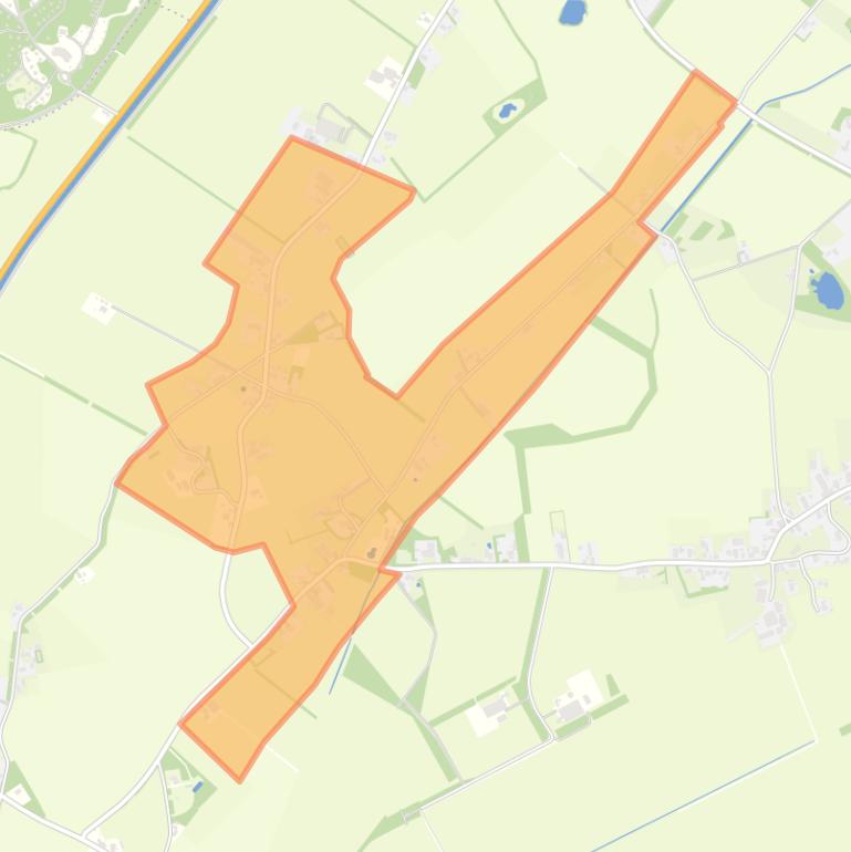 Kaart van de buurt Leggeloo.