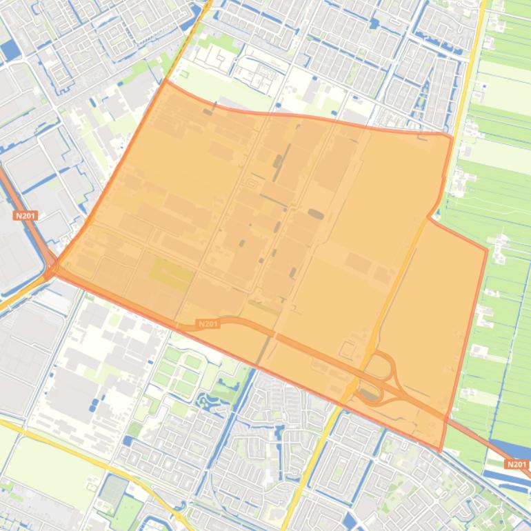 Kaart van de buurt Legmeerpolder.