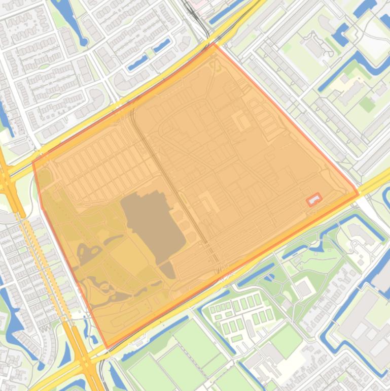 Kaart van de buurt Leidsenhage.