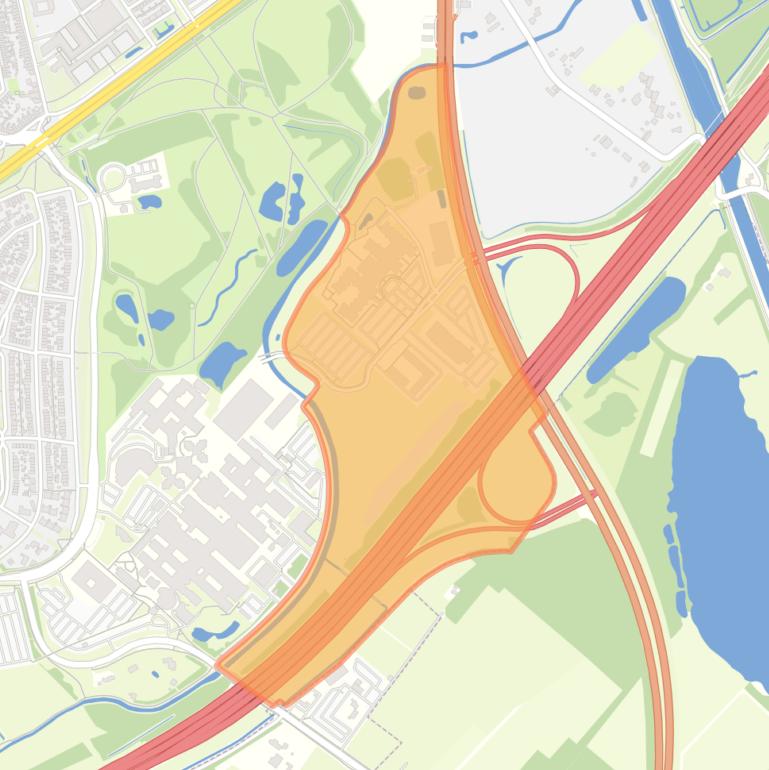 Kaart van de buurt Leijhoeven.