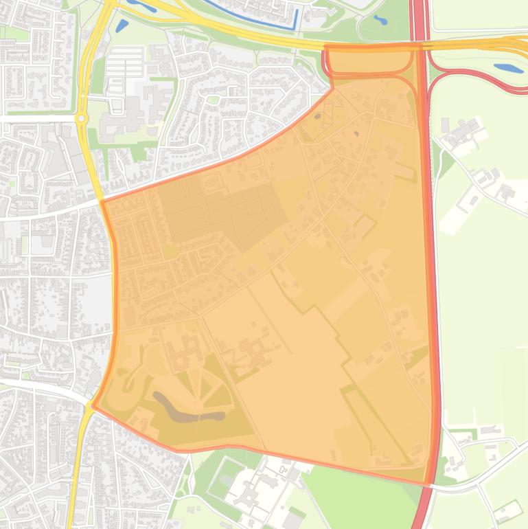 Kaart van de buurt Leijsenakkers.