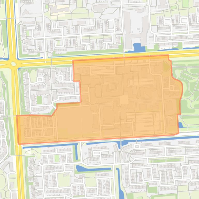 Kaart van de buurt Lelycentre Maerlant.