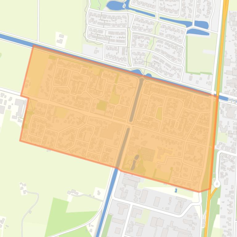 Kaart van de buurt Lemelerveld kern west.