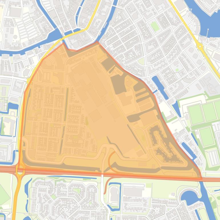 Kaart van de buurt Lemmerweg-Oost.