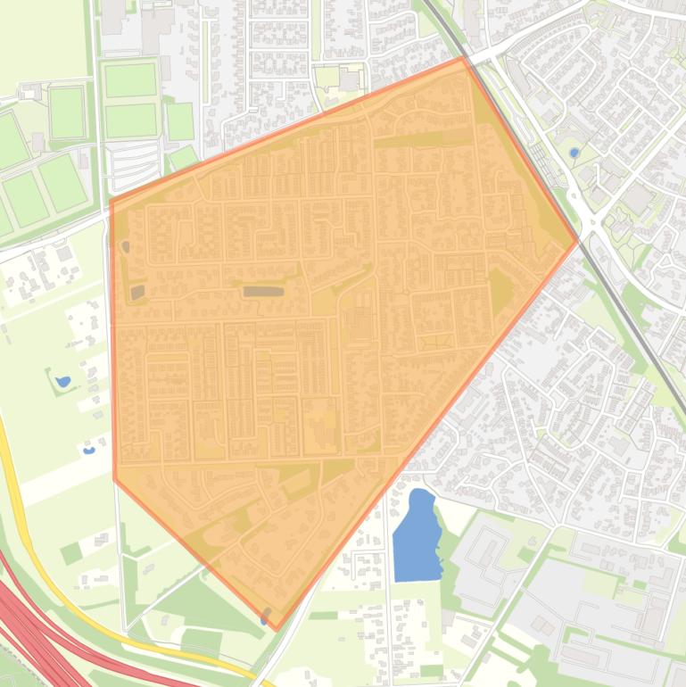 Kaart van de buurt Letterveld II.