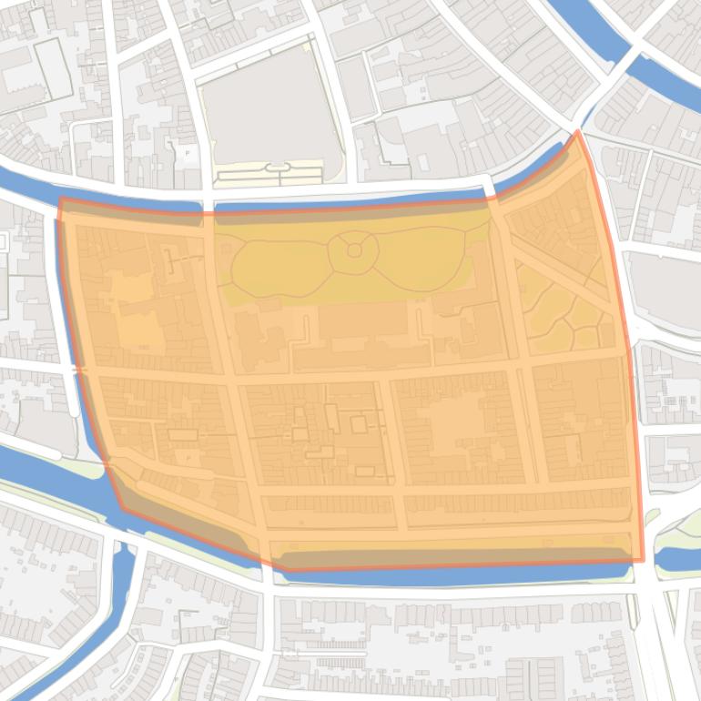 Kaart van de buurt Levendaal-West.