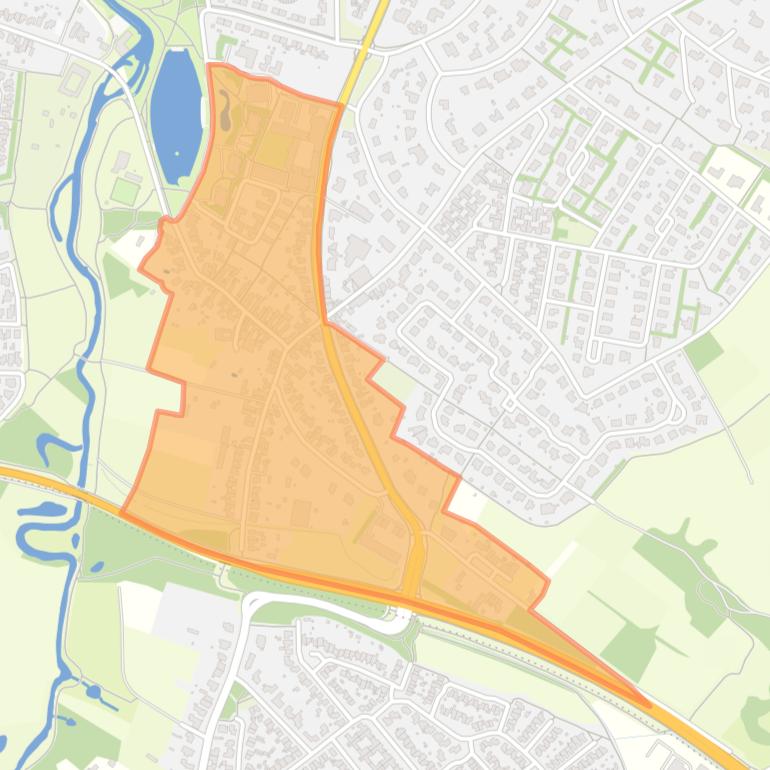 Kaart van de buurt Leyenbroek.