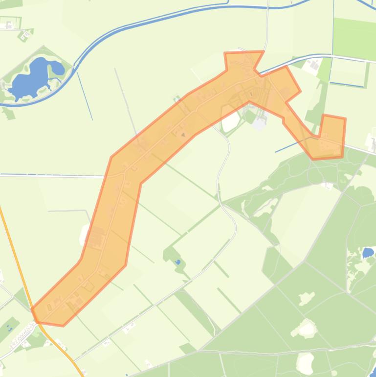 Kaart van de buurt Lheebroek.