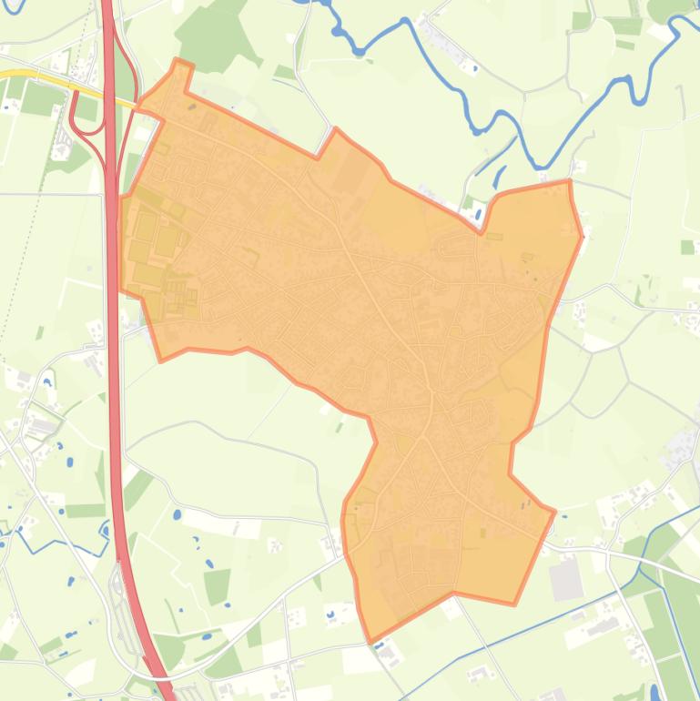 Kaart van de buurt Liempde.