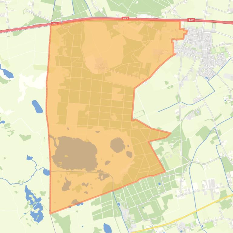 Kaart van de buurt Lieropse Heide.