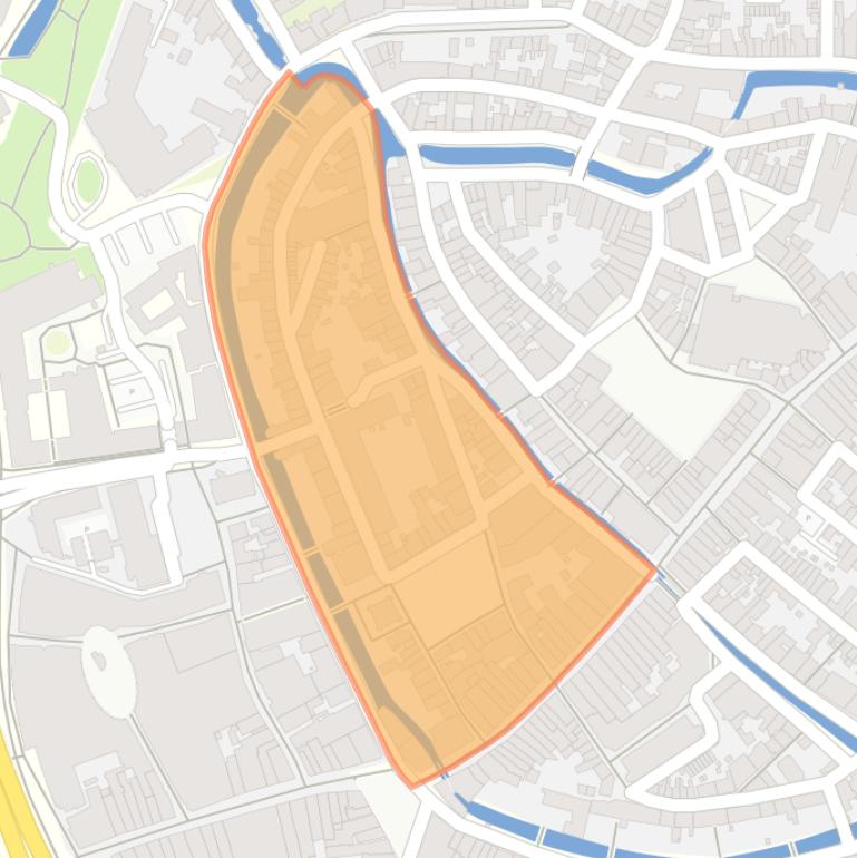 Kaart van de buurt Lieve Vrouwekerkhof.