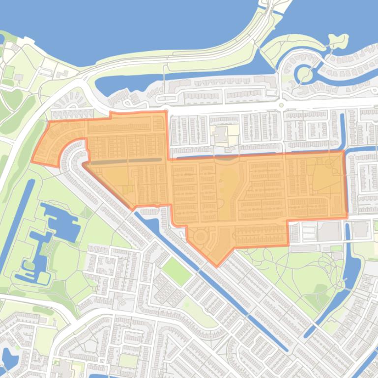 Kaart van de Lijnenbuurt.