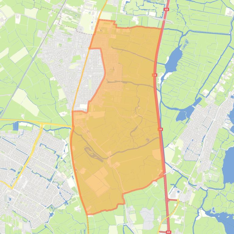 Kaart van de buurt Limmen Oost.