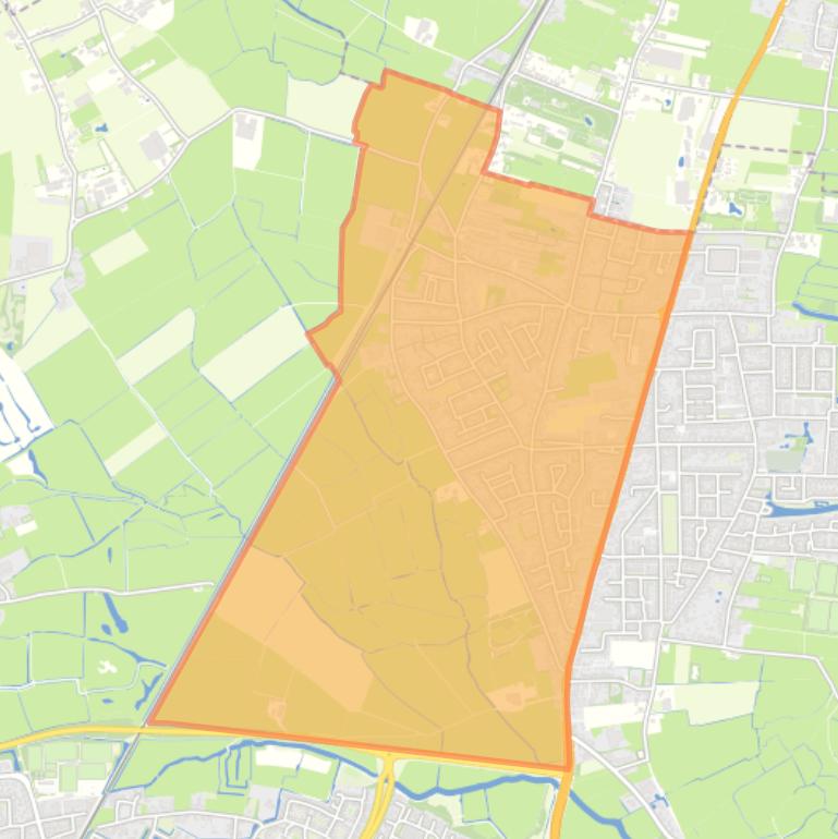 Kaart van de buurt Limmen West.