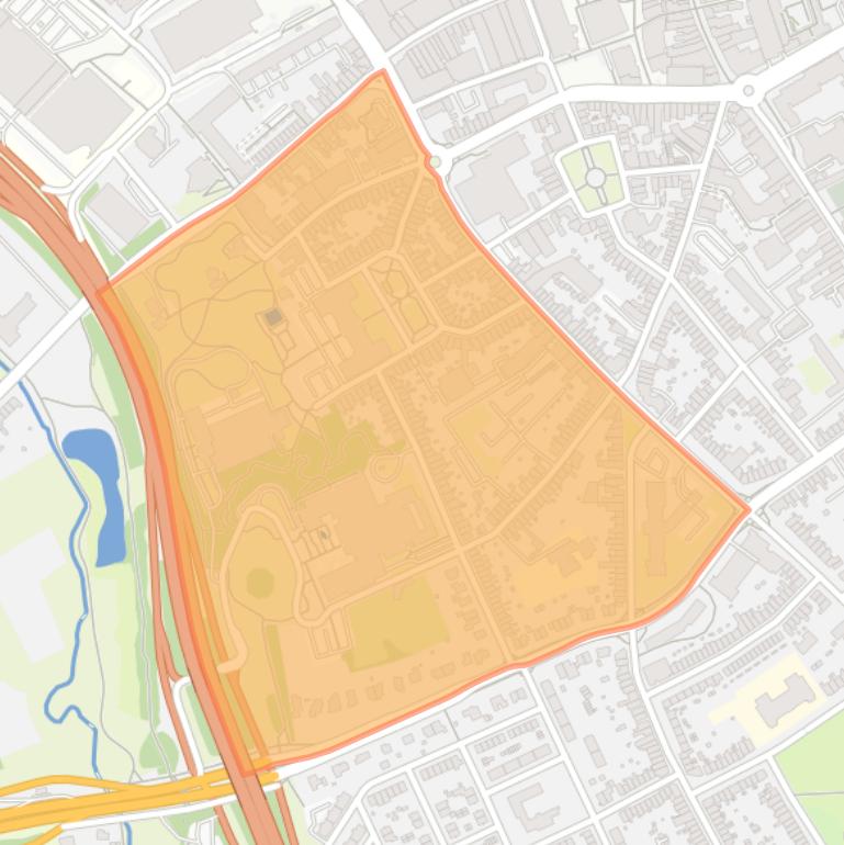 Kaart van de buurt Lindeveld.