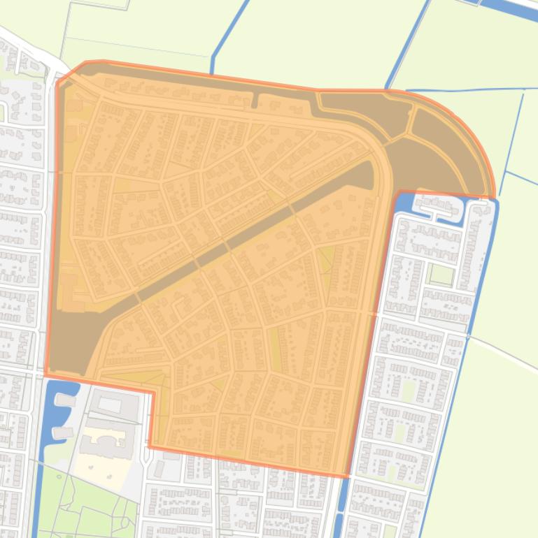 Kaart van de Lingebuurt.