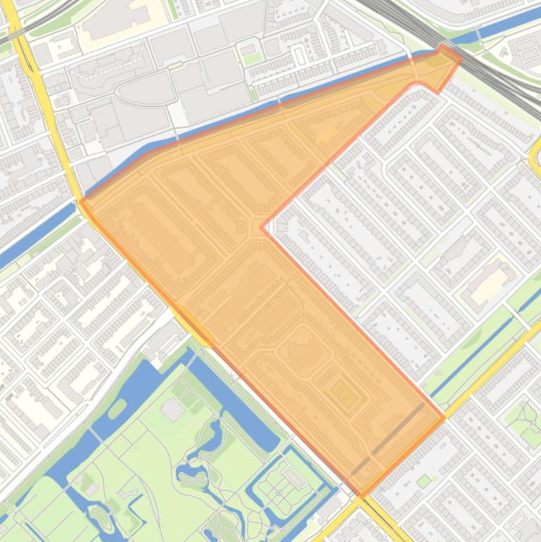 Kaart van de Linnaeusparkbuurt.