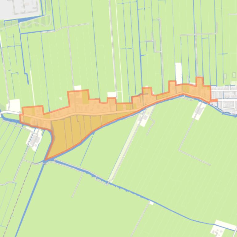 Kaart van de buurt Lintbebouwing-West.