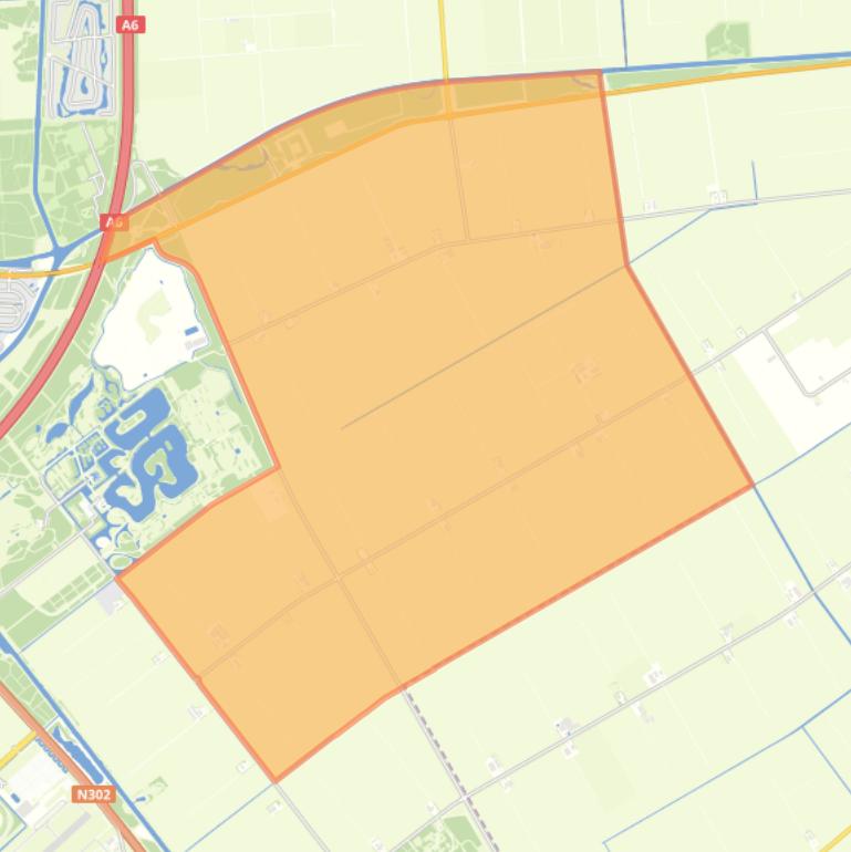 Kaart van de buurt Lisdodde- Dronter- Zeeasterweg -pad.