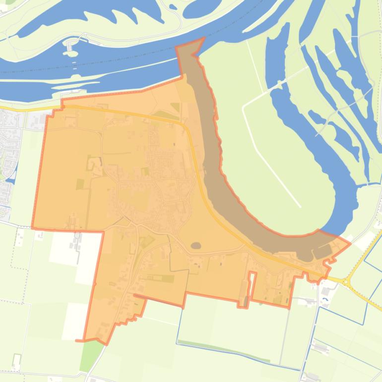 Kaart van de buurt Lithoijen.