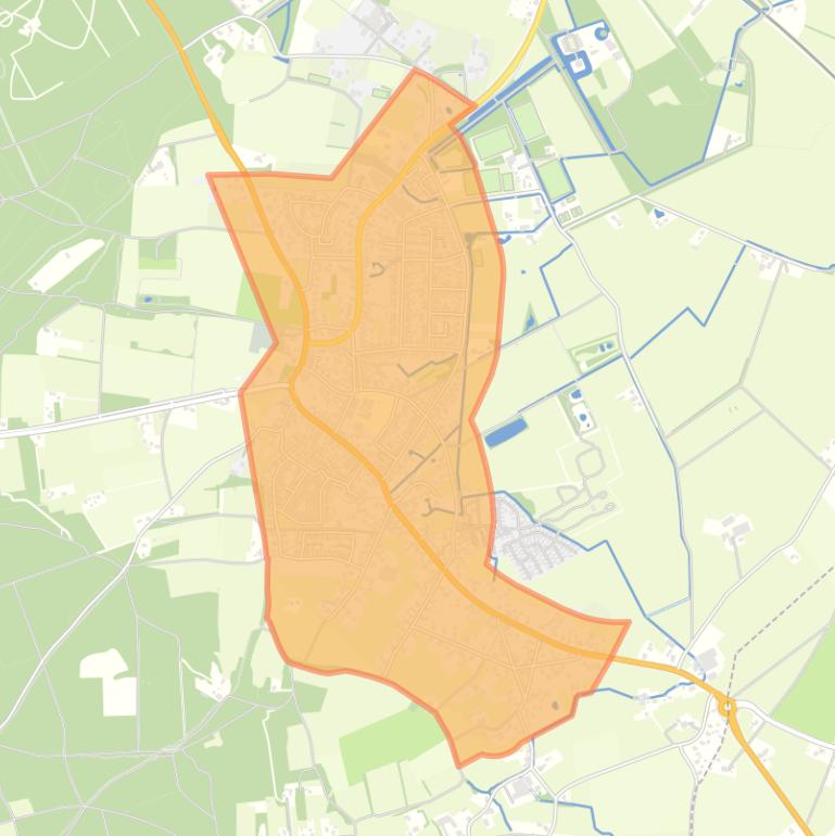 Kaart van de buurt Loenen.