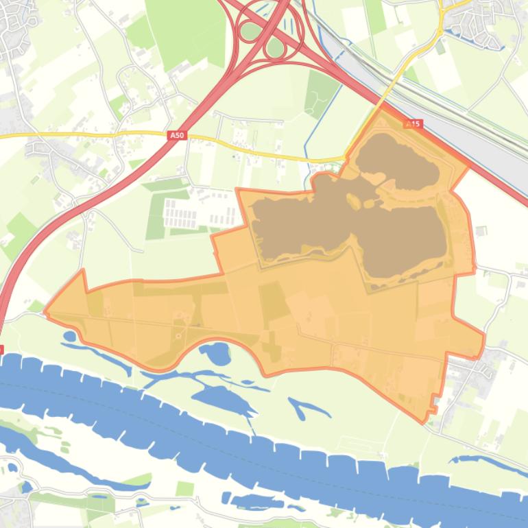 Kaart van de buurt Loenen.