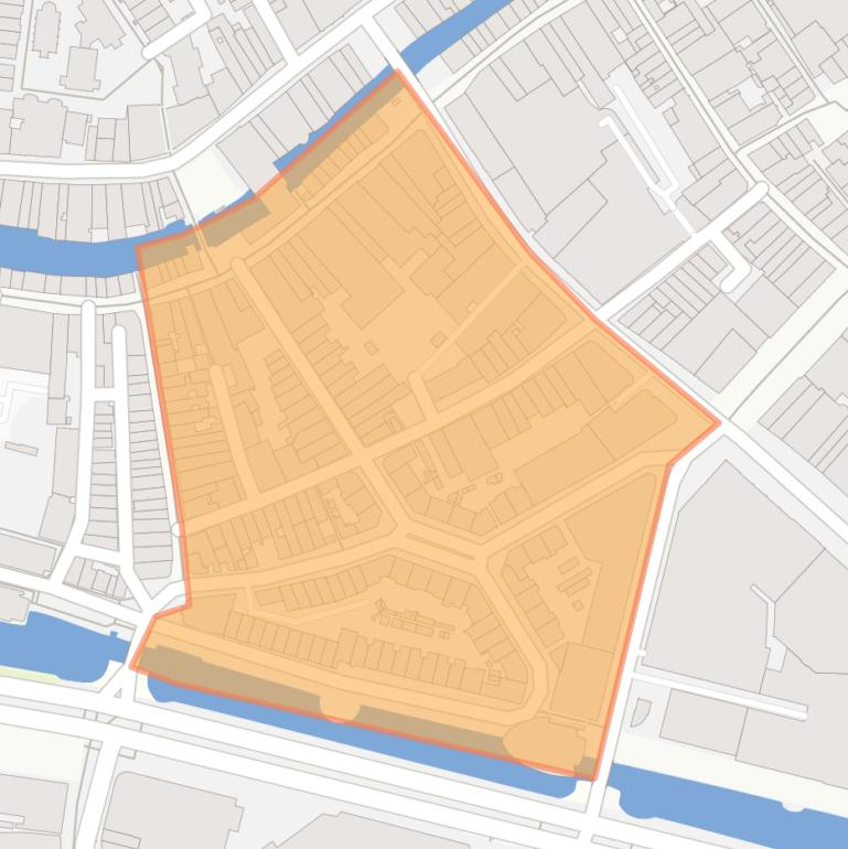 Kaart van de buurt Lombard en omgeving.
