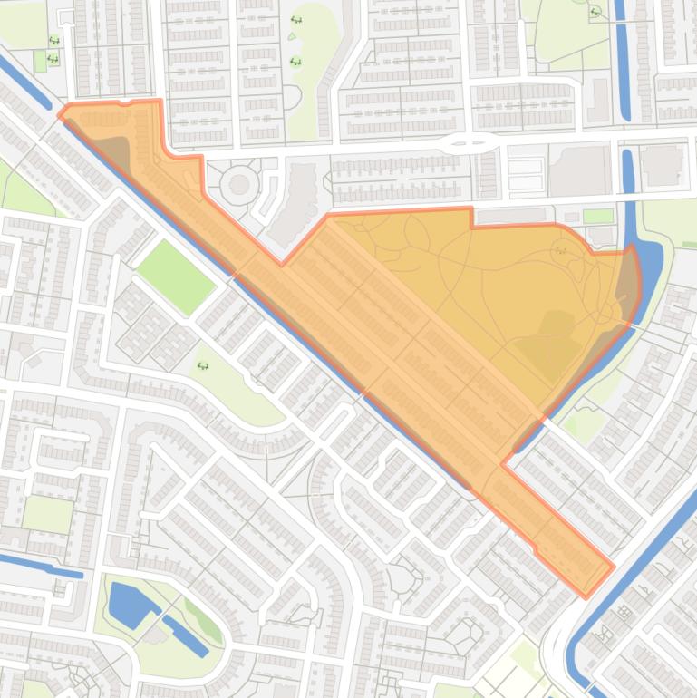 Kaart van de Lommerbuurt.