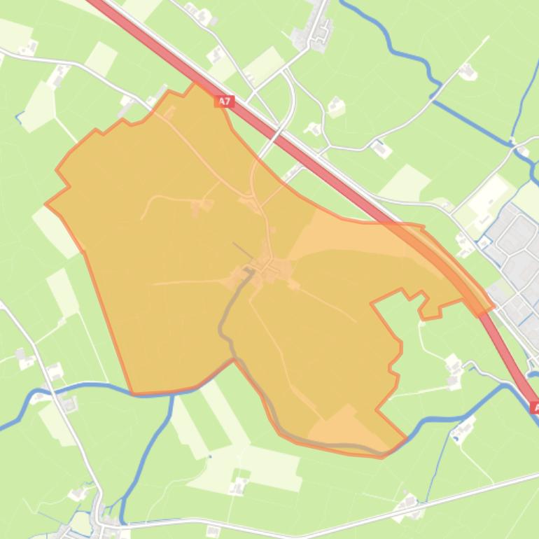 Kaart van de buurt Longerhouw.