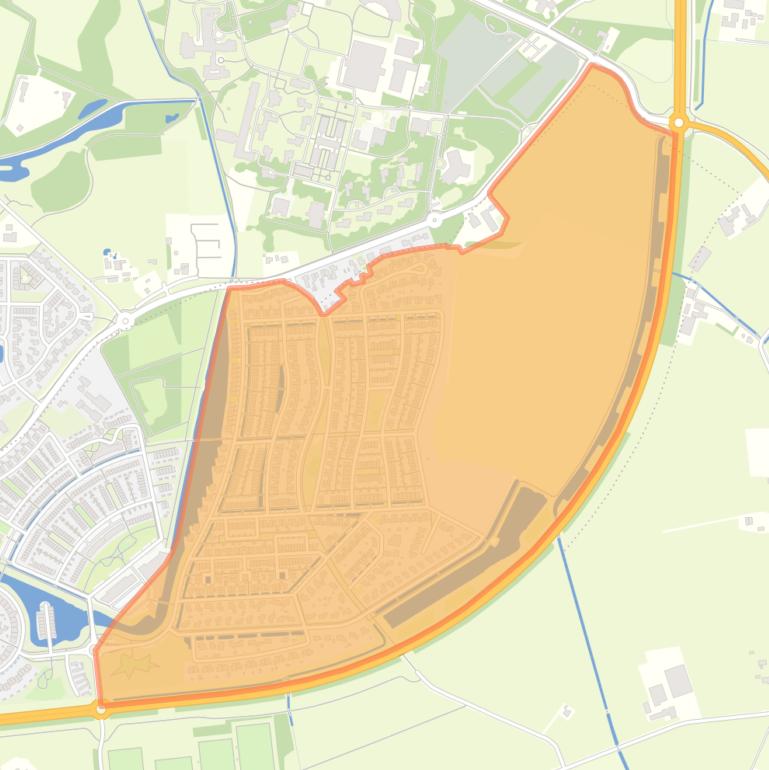 Kaart van de buurt Looërenk en Woud.