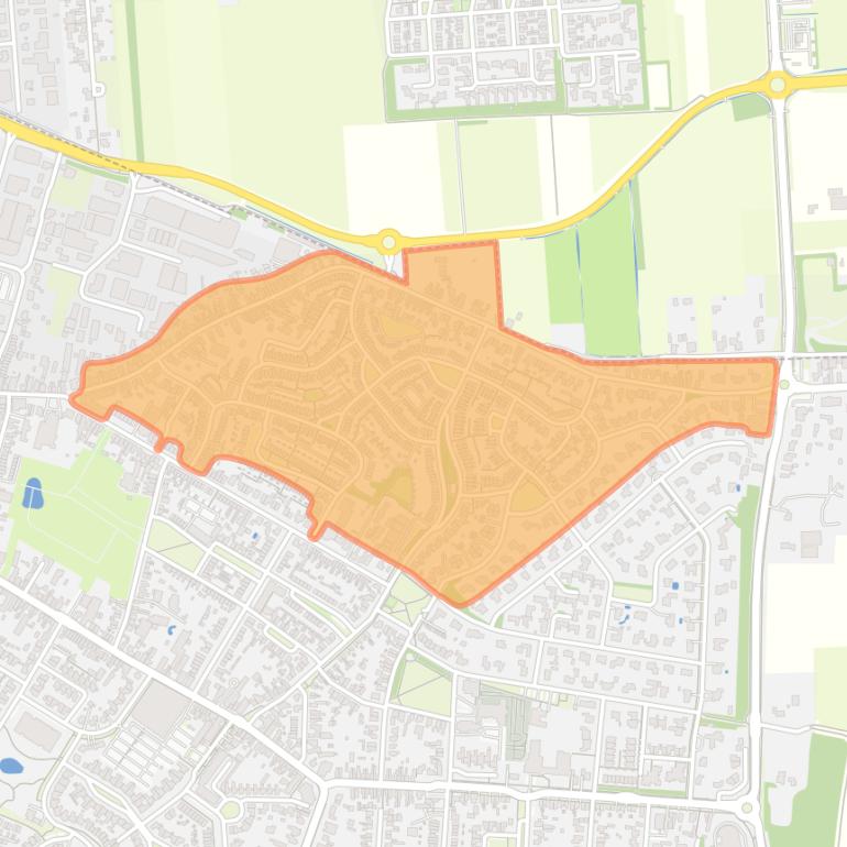 Kaart van de buurt Loonse Vaart.