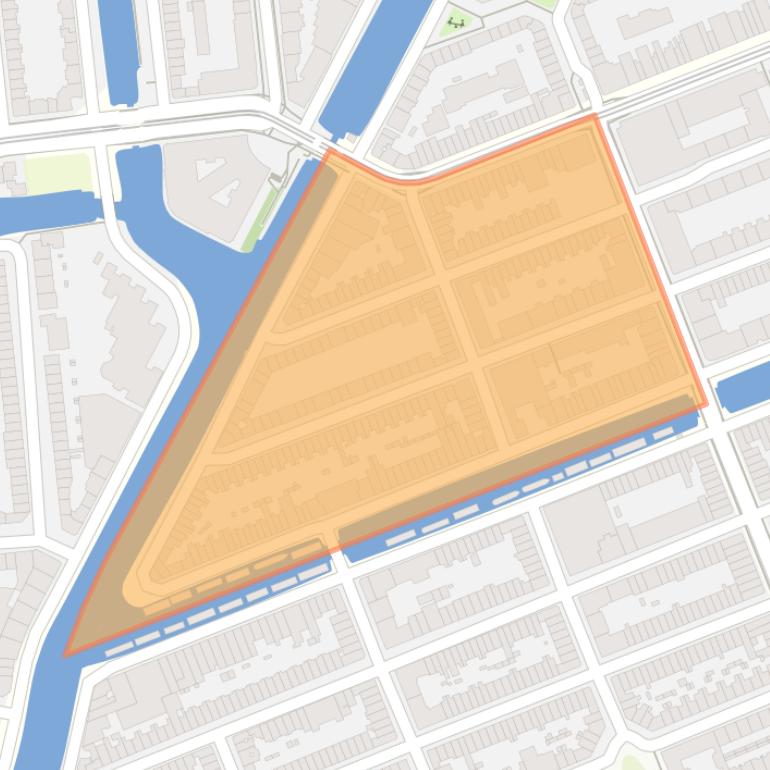 Kaart van de Lootsbuurt.