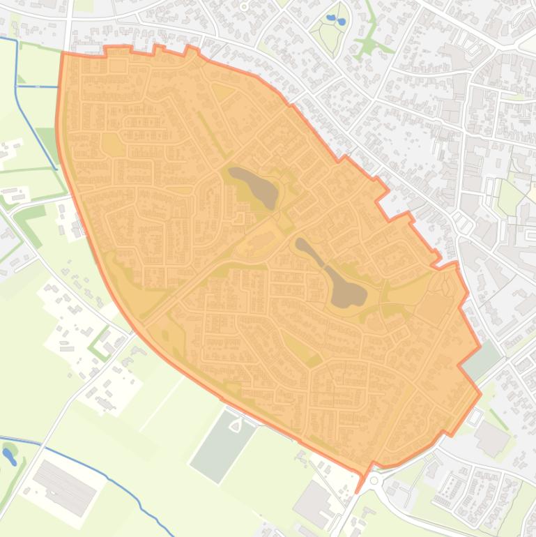 Kaart van de buurt Loove.