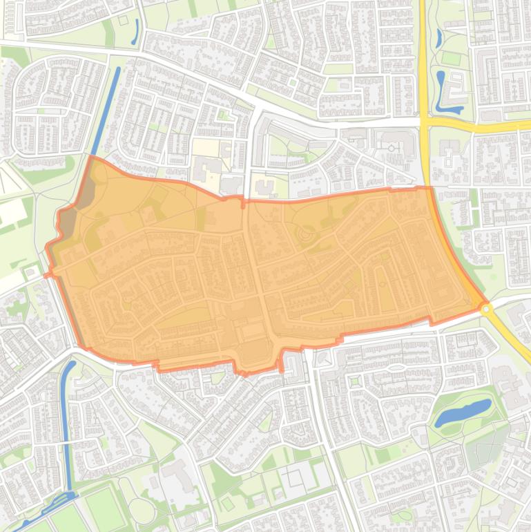 Kaart van de buurt Loovelt.