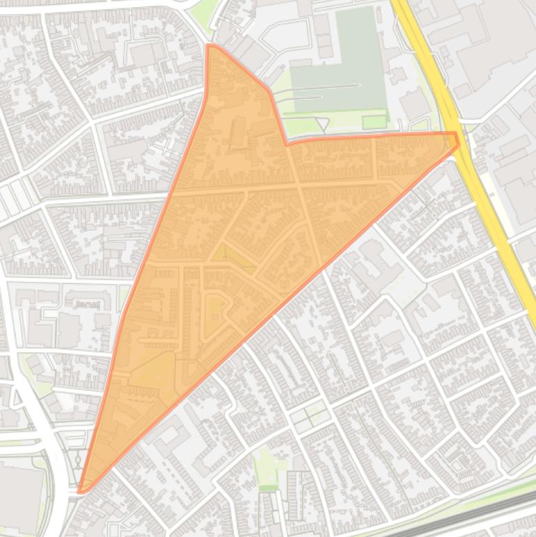 Kaart van de buurt Loven Noord.