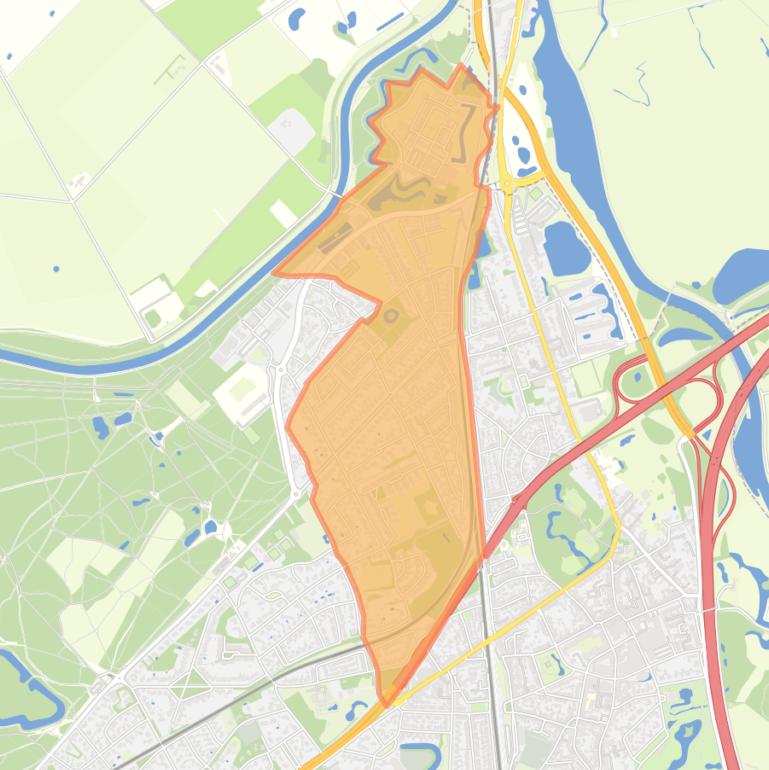 Kaart van de buurt Loyolaan en omgeving.