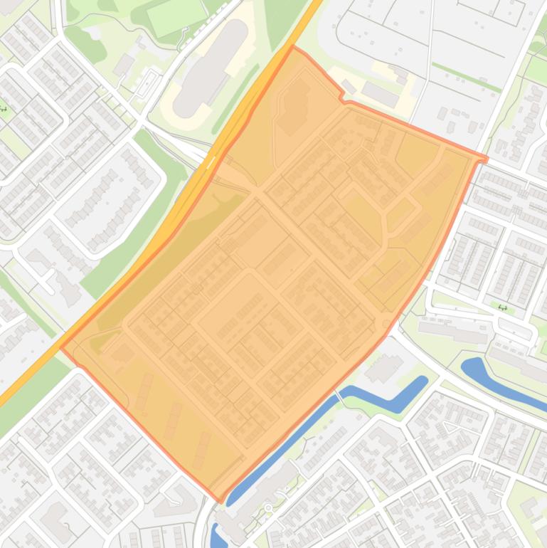 Kaart van de buurt Luchiesland Noord.