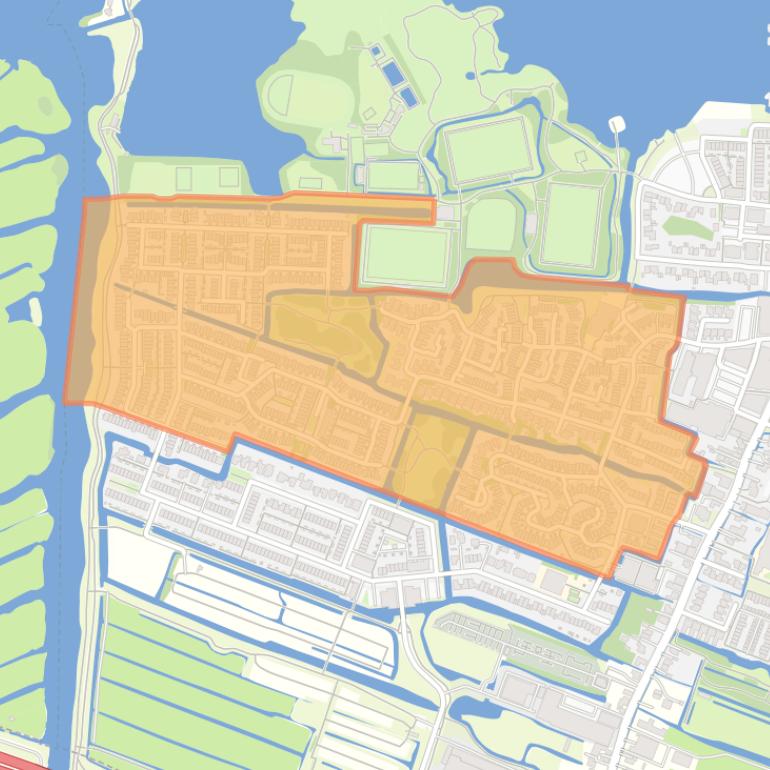 Kaart van de buurt Luijendijk.