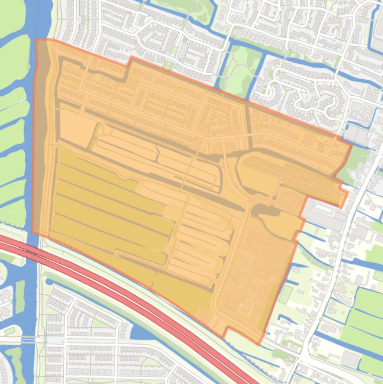 Kaart van de buurt Luijendijk-zuid.