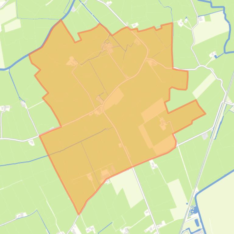 Kaart van de buurt Lytsewierrum.